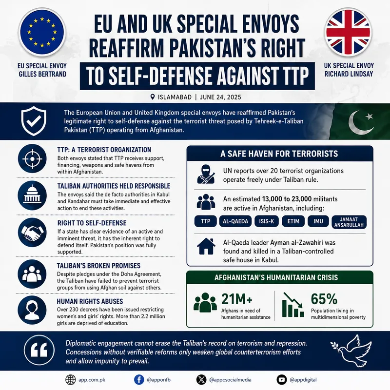 EU, UK Envoys Back Pakistan's Right to Self-Defense Against TTP