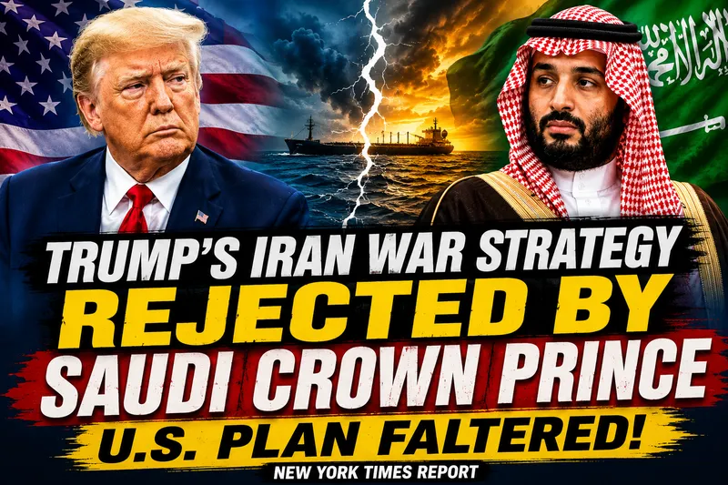 Saudi Crown Prince Rejects Trump's Iran War Strategy, U.S. Plan Falters