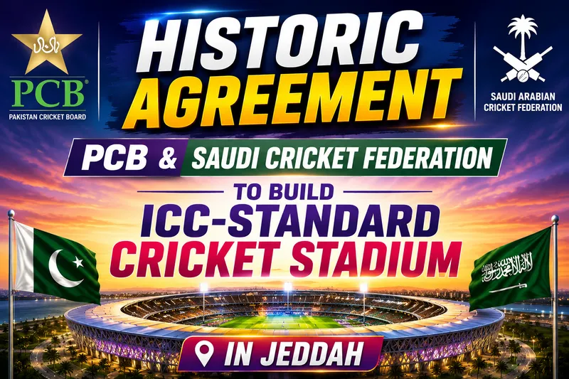Pakistan, Saudi Arabia Forge Deal for Jeddah Cricket Stadium