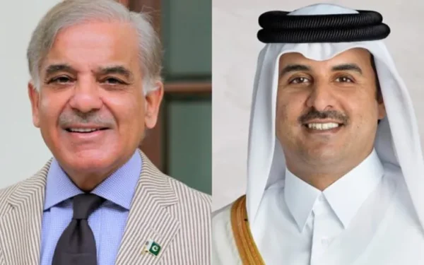 Prime Minister Shehbaz Sharif Discusses Regional Peace with Qatari Amir