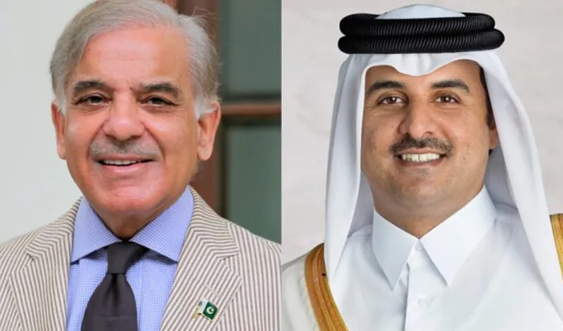 Prime Minister Shehbaz Sharif Discusses Regional Peace with Qatari Amir