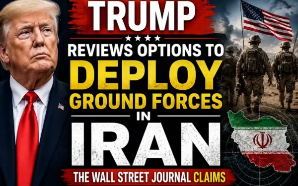 Donald Trump Reviews Potential Options for Military Deployment in Iran