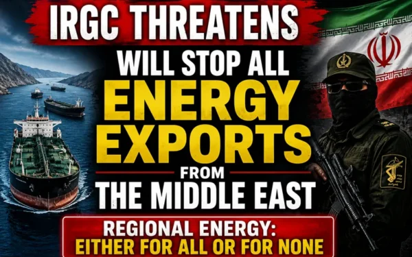 Iran Revolutionary Guards Threaten To Disrupt Global Middle East Energy