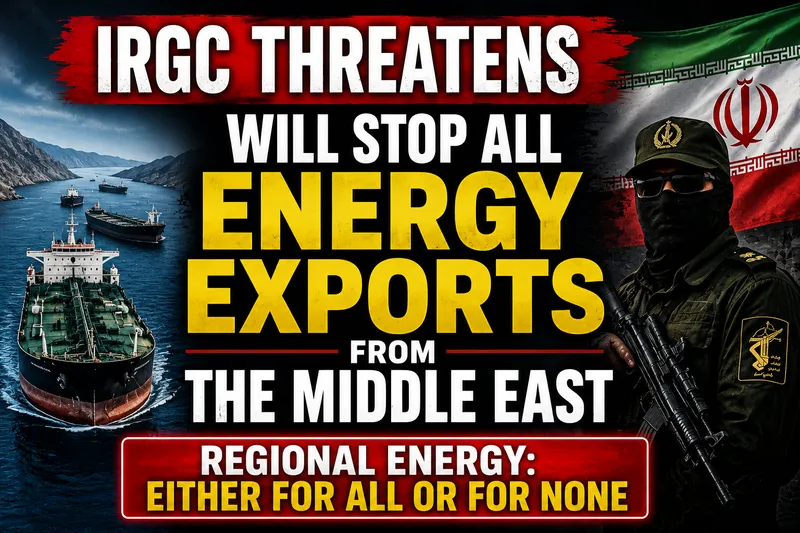 Iran Revolutionary Guards Threaten To Disrupt Global Middle East Energy
