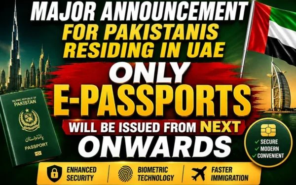 Pakistan Transitions to Mandatory e-Passport Issuance for UAE Residents
