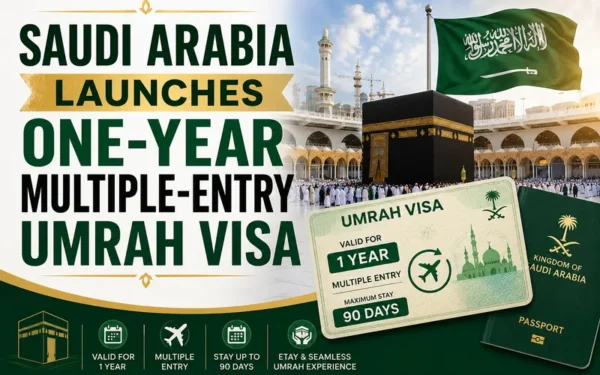 Saudi Arabia Launches New One-Year Multiple-Entry Umrah Visa Policy
