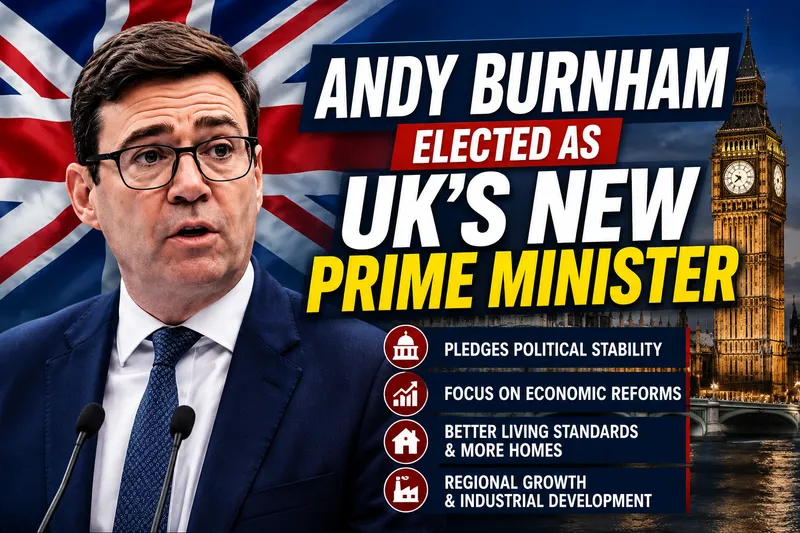 Andy Burnham Appointed New Prime Minister of the United Kingdom