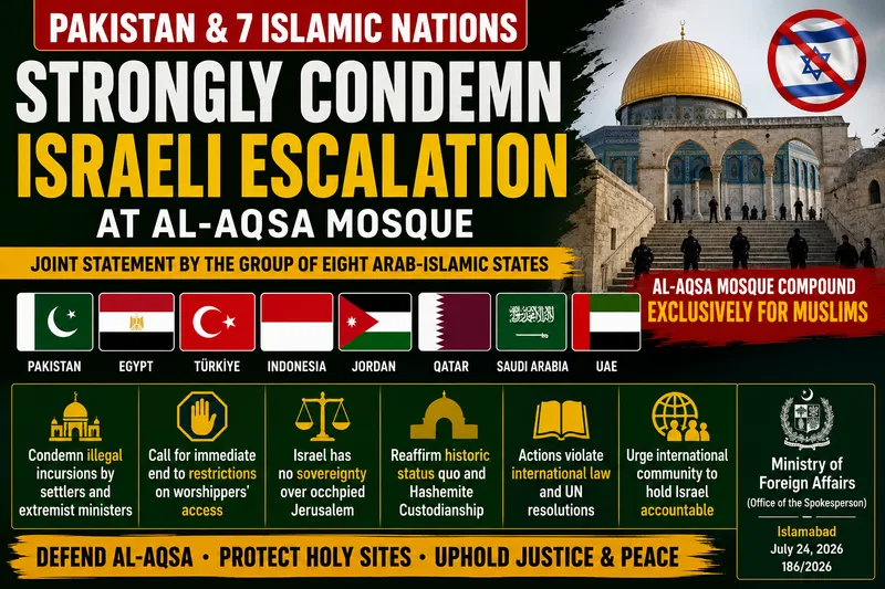Pakistan and Seven Nations Condemn Israeli Actions at Al-Aqsa Mosque