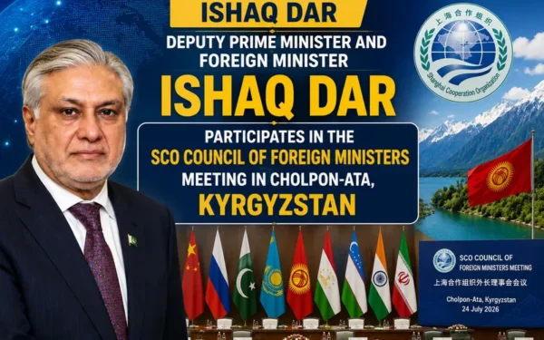 Deputy Prime Minister Ishaq Dar Attends SCO Meeting in Kyrgyzstan