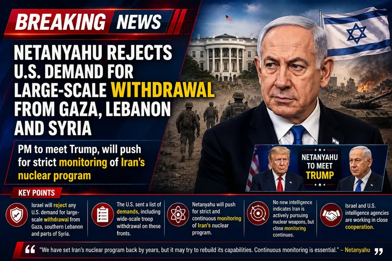 Netanyahu Rejects US Pressure for Military Withdrawal from Regional Conflict