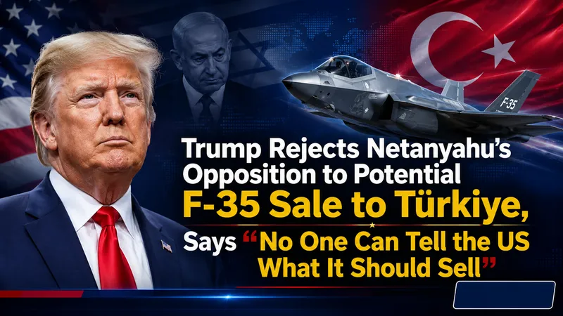 Trump Rejects Netanyahu Opposition on F-35 Sale to Türkiye