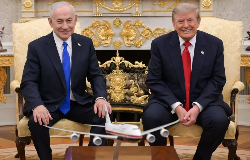 Donald Trump And Benjamin Netanyahu Hold High-Level White House Talks (Image 2)