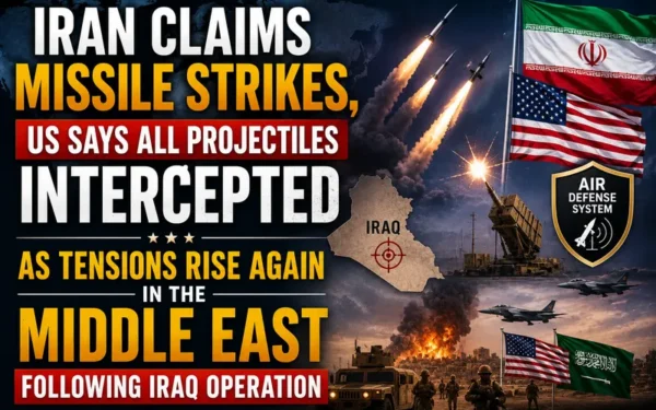 Middle East Tensions Surge Following Iran Missile Strikes on Jordan