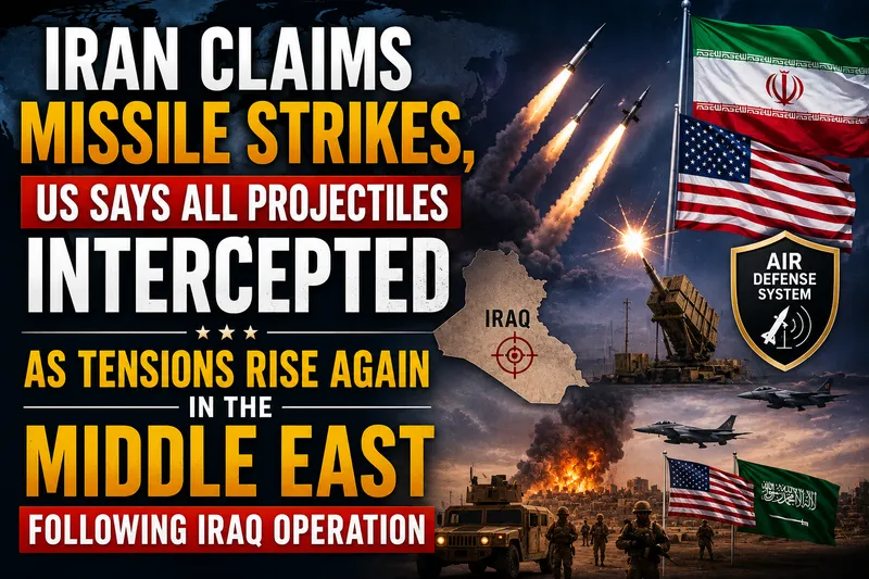 Middle East Tensions Surge Following Iran Missile Strikes on Jordan