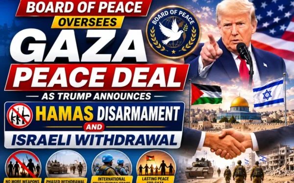 Board of Peace Oversees Gaza Peace Deal as Trump Announces Hamas