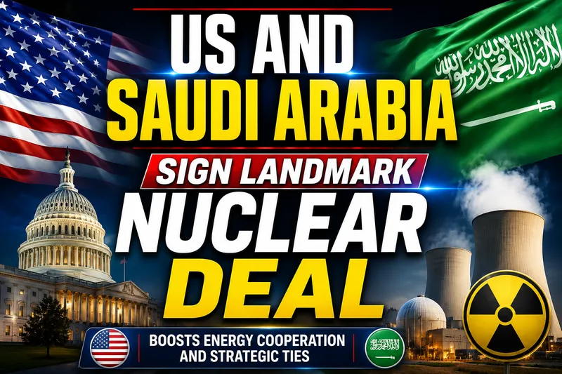 United States and Saudi Arabia Ink Historic Civil Nuclear Agreement