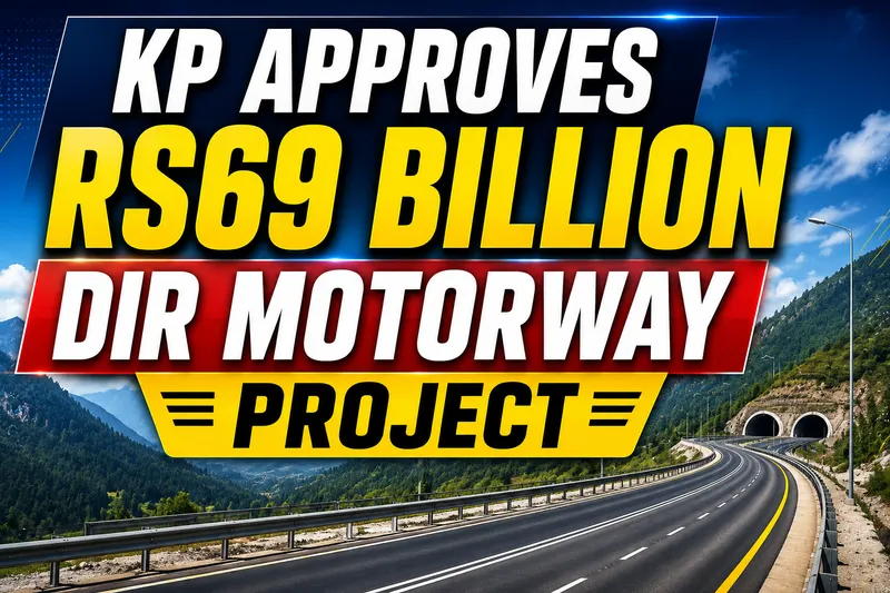 Khyber Pakhtunkhwa Government Approves Rs69 Billion Dir Motorway Project