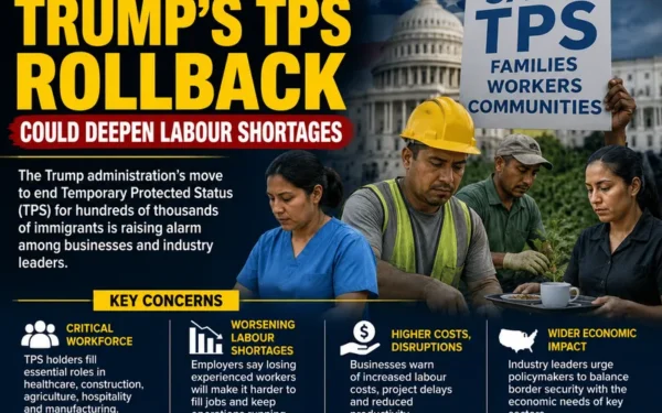 US Businesses Warn Trump’s TPS Rollback Could Deepen Labour Shortages