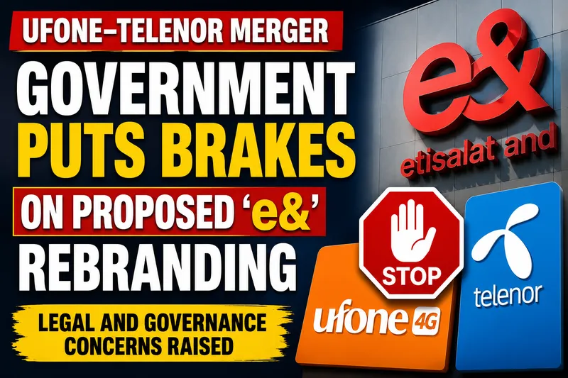 Government Suspends Proposed e& Rebranding for Ufone and Telenor Merger