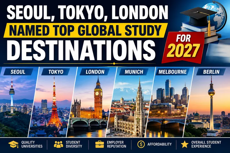 Seoul Tokyo and London Named Top Global Study Destinations 2027