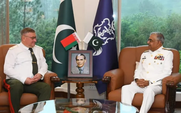 Belarus Military Delegation Meets Pakistan Navy Chief, Agrees to Strengthen