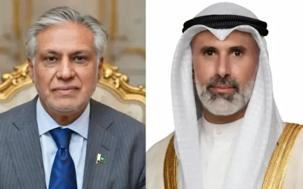 Ishaq Dar, Kuwaiti Foreign Minister discuss Makkah Joint Defence Agreement, regional situation