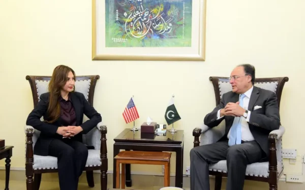 US Charge d'Affaires Discusses Economic Cooperation With Finance Minister Aurangzeb