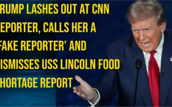 Washington, August 18: US President Donald Trump lashed out at CNN White House correspondent Kristen Holmes during a media interaction at the White House