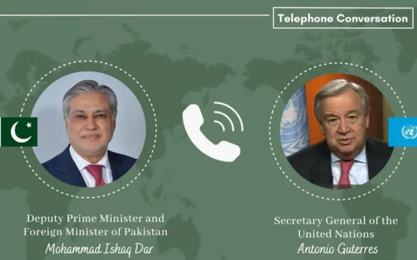 Ishaq Dar, UN SG Make Telephonic Call, Agree to Maintain Close Contact