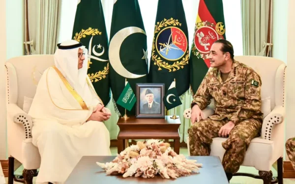 Saudi Environment Minister Meets Field Marshal Asim Munir at GHQ