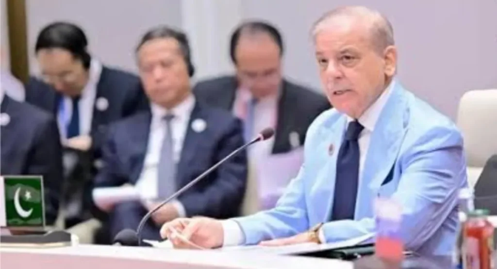 PM Shehbaz addresses CCO Plus, calls for cooperation over confrontation to advance SCO development agenda