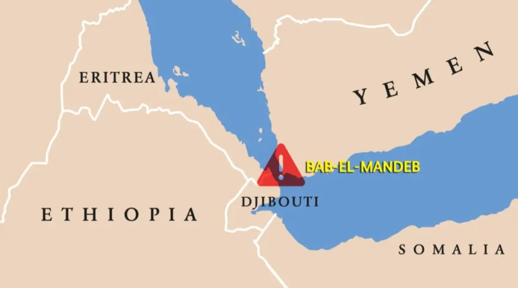 Houthis advance toward Bab el-Mandeb, raising concerns over key global shipping route (Image 1)
