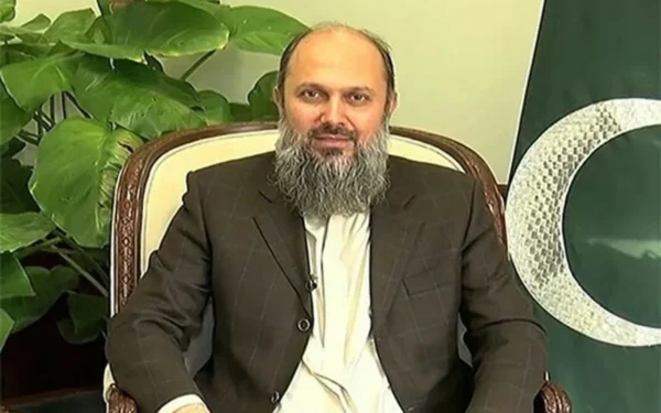 Federal Minister Jam Kamal Khan and Dr. Ahmad bin Mohammed Al-Sayed discuss the Pakistan-Qatar Joint Task Force objectives.