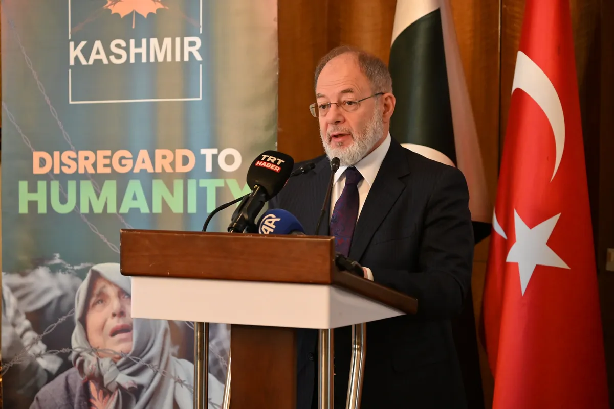 The Pakistan Embassy in Ankara hosts a ceremony to observe Kashmir Black Day with diplomats and Turkish officials. (Image 2)